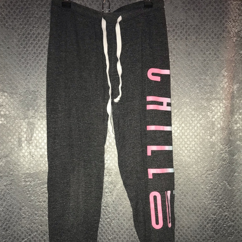 AEROPASTALE DARK GREY “CHILL OUT” SWEATPANTS